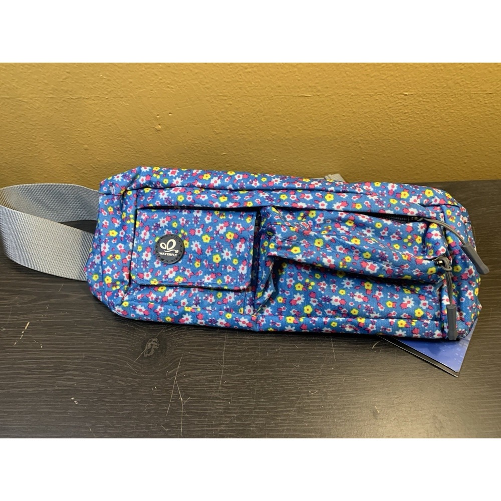 Waterfly Utility Lightweight Water Resistant Fanny Pack Belt Bag Colorful Floral